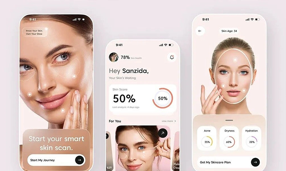 Smart beauty device firmware and app interface customization